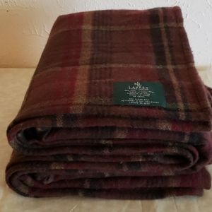 Ralph Lauren 100% wool banket/throw